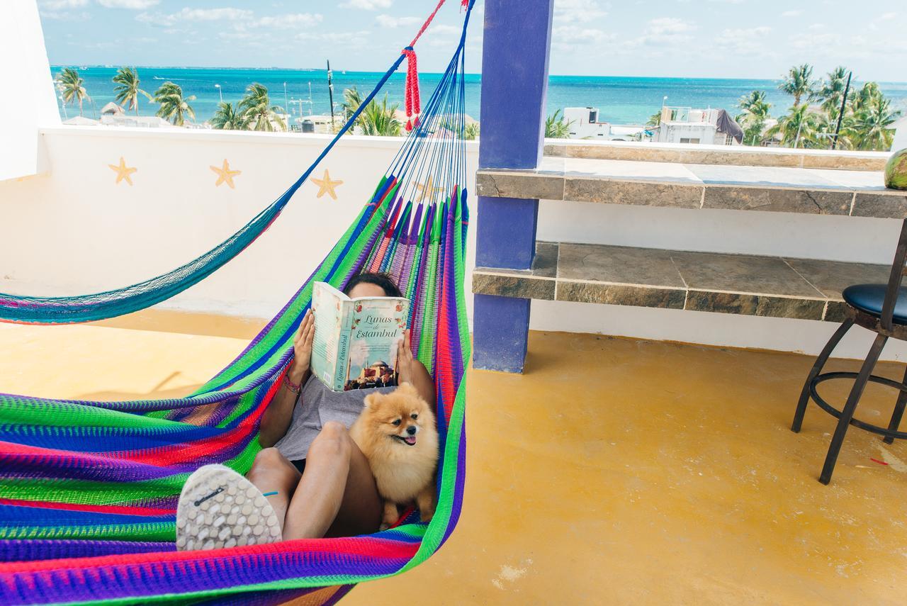 The Mermaid Hostel Beach (Adults Only) Cancún Esterno foto