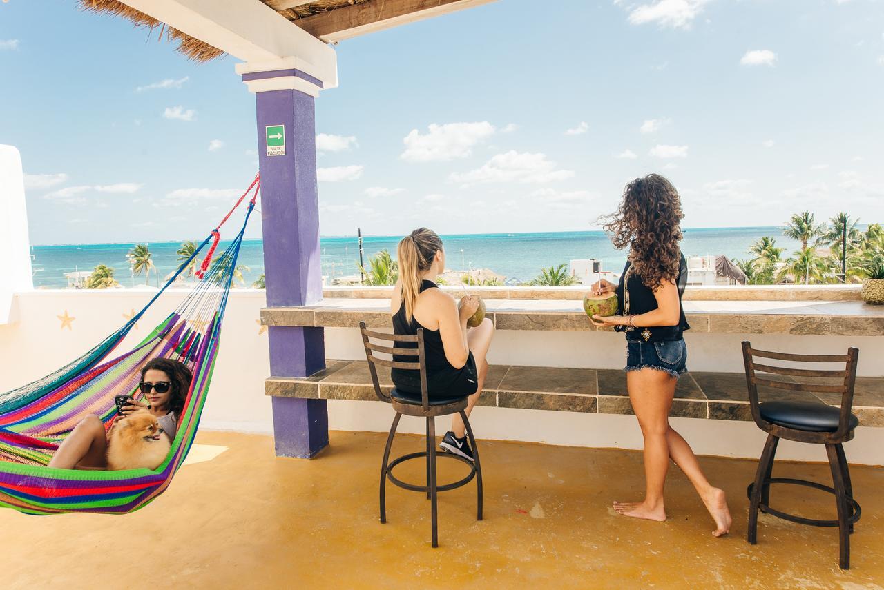 The Mermaid Hostel Beach (Adults Only) Cancún Esterno foto
